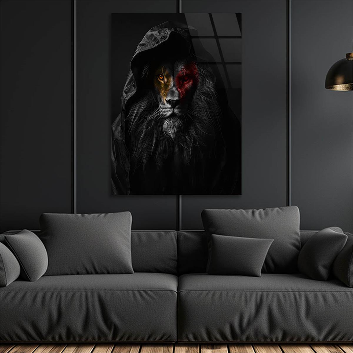 Dikey Doğa Temalı Cam Tablo 362