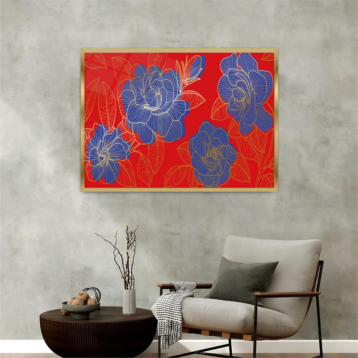 Alüminyum Çerçeveli Sanat Temalı Cam Tablo 182