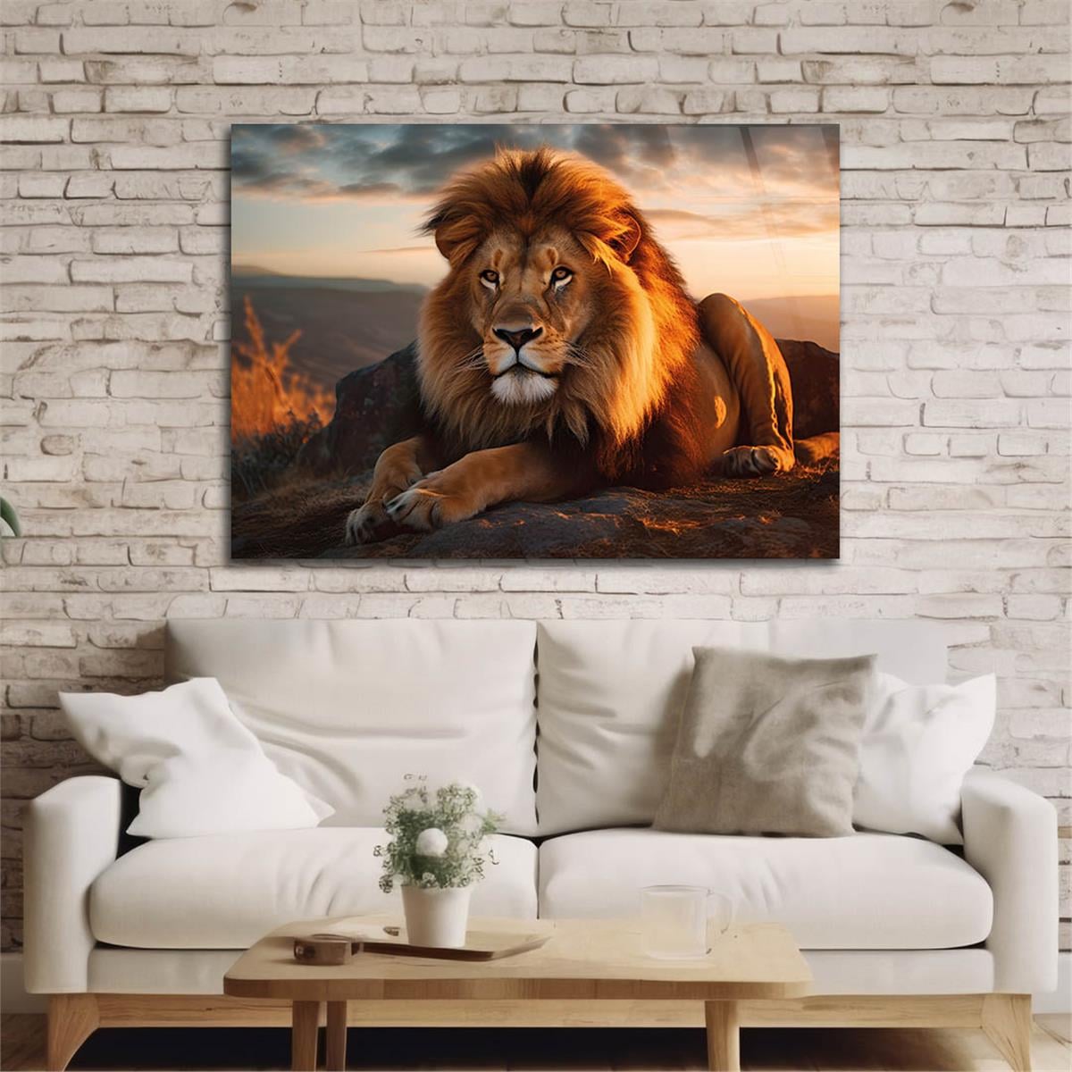 Horizontal Natured-Themed Tempered Glass Wall Art 331