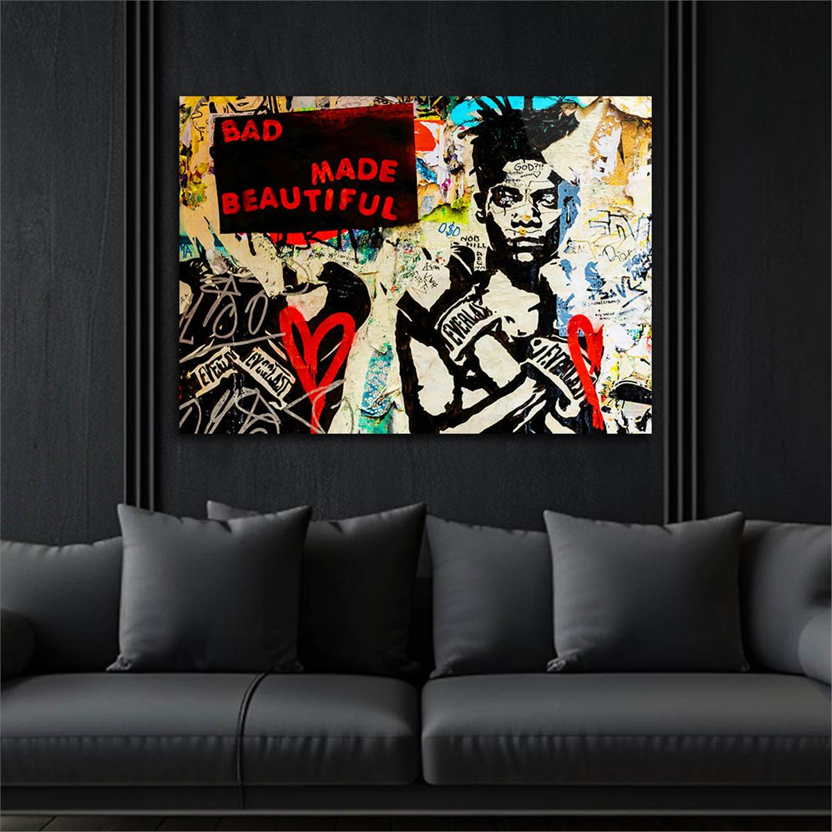 Horizontal Art-Themed Tempered Glass Wall Art 451