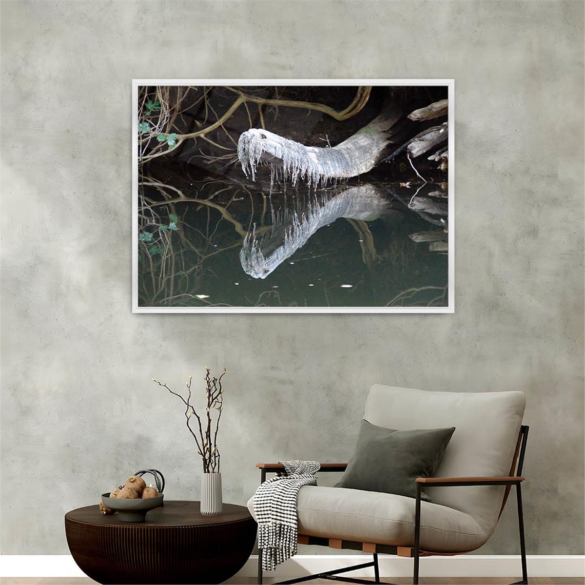 Aluminum-Framed Natured-Themed Tempered Glass Wall Art 002