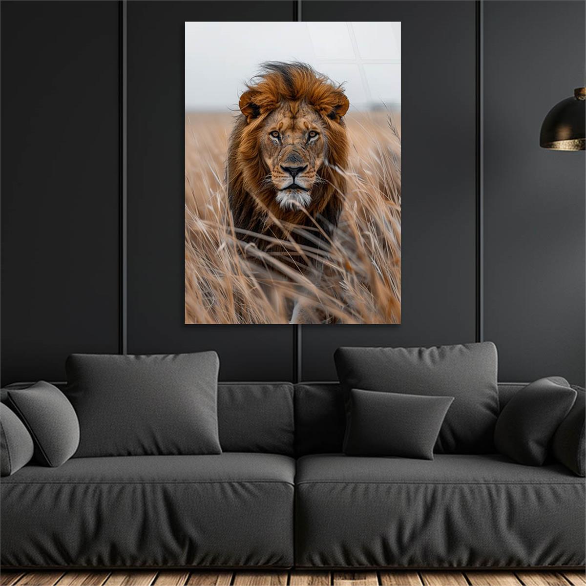 Dikey Doğa Temalı Cam Tablo 316