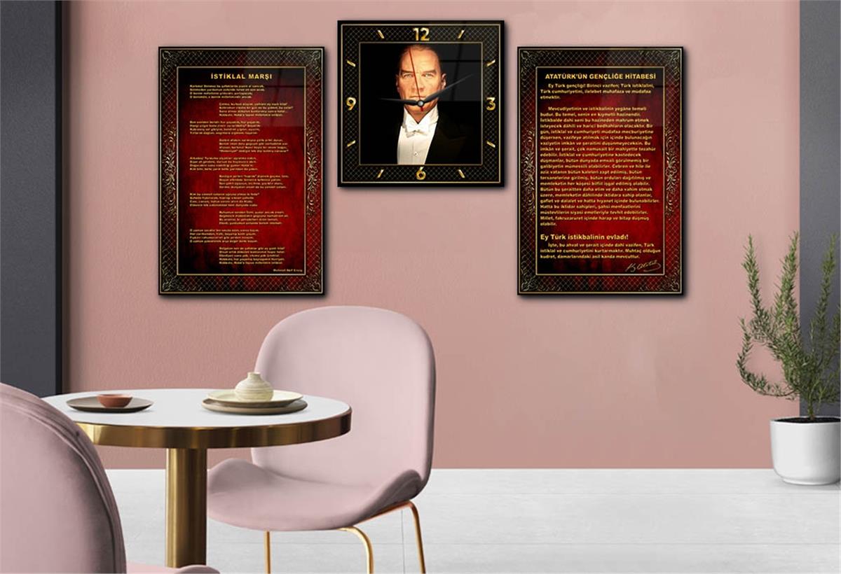 Vatan Temalı Saatli Set 058