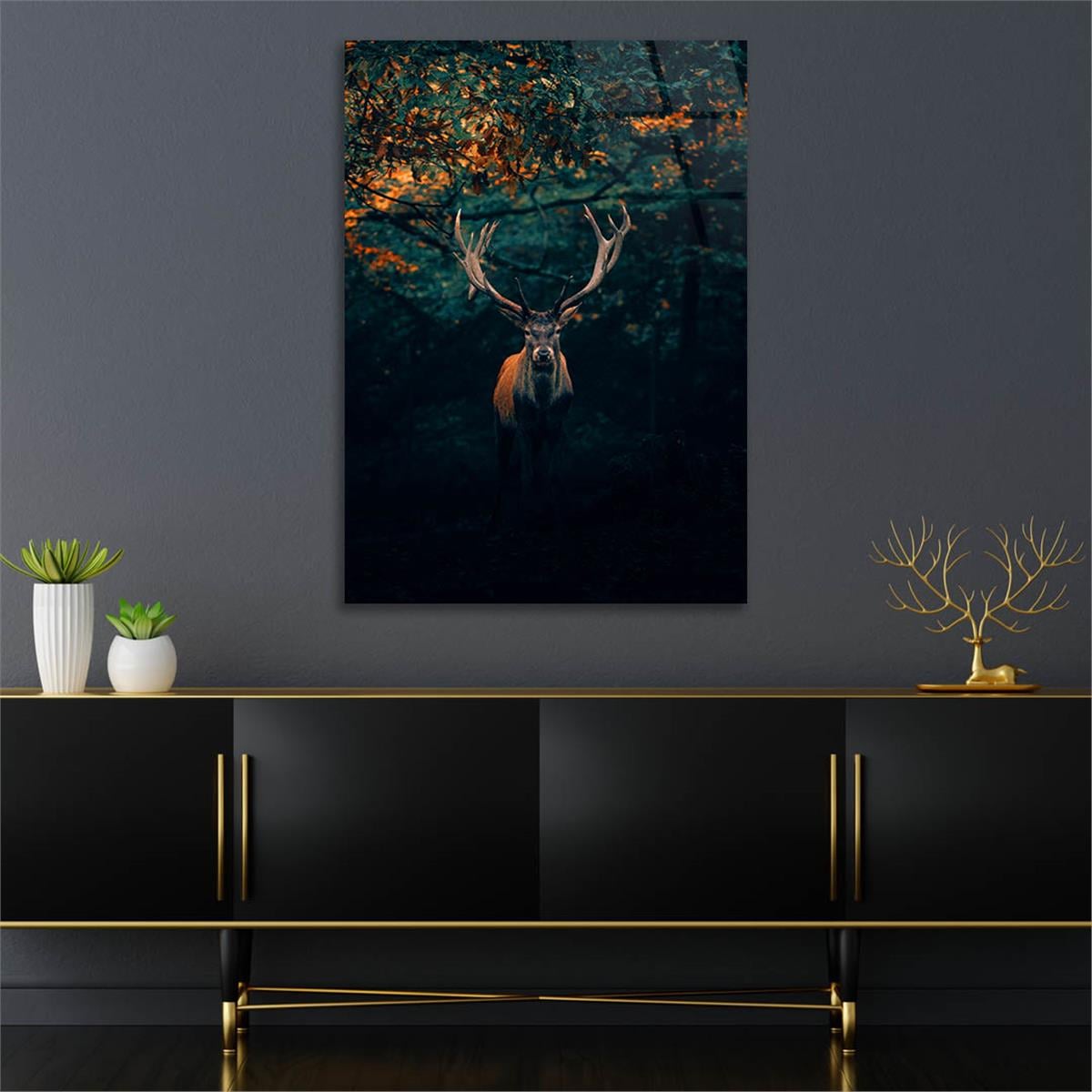 Dikey Doğa Temalı Cam Tablo 271