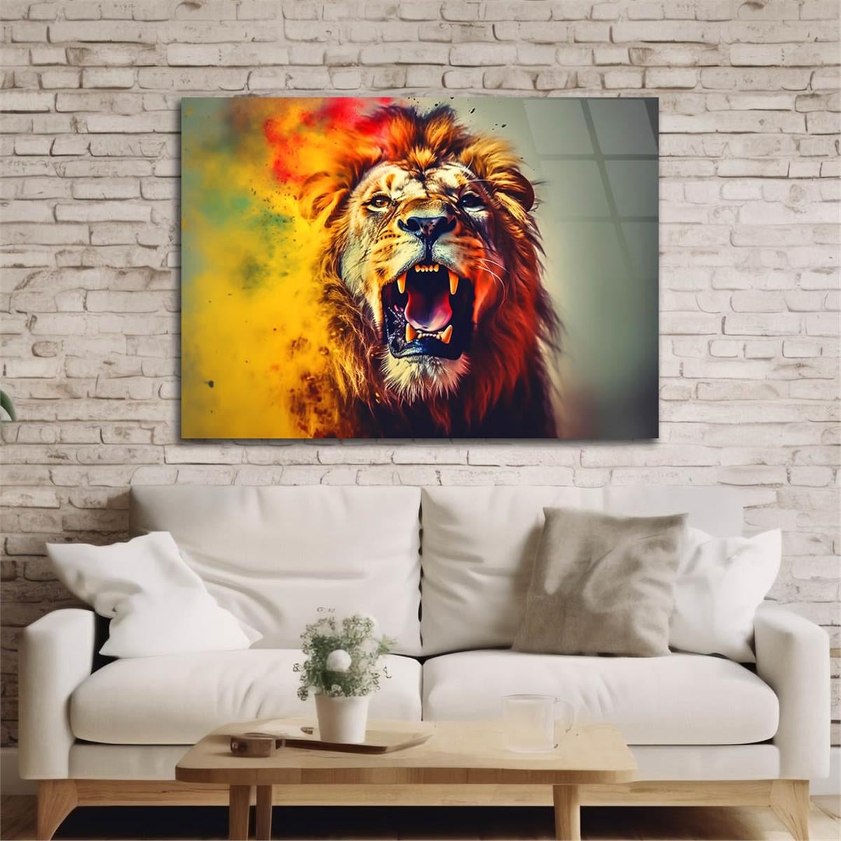 Yatay Doğa Temalı Cam Tablo 434