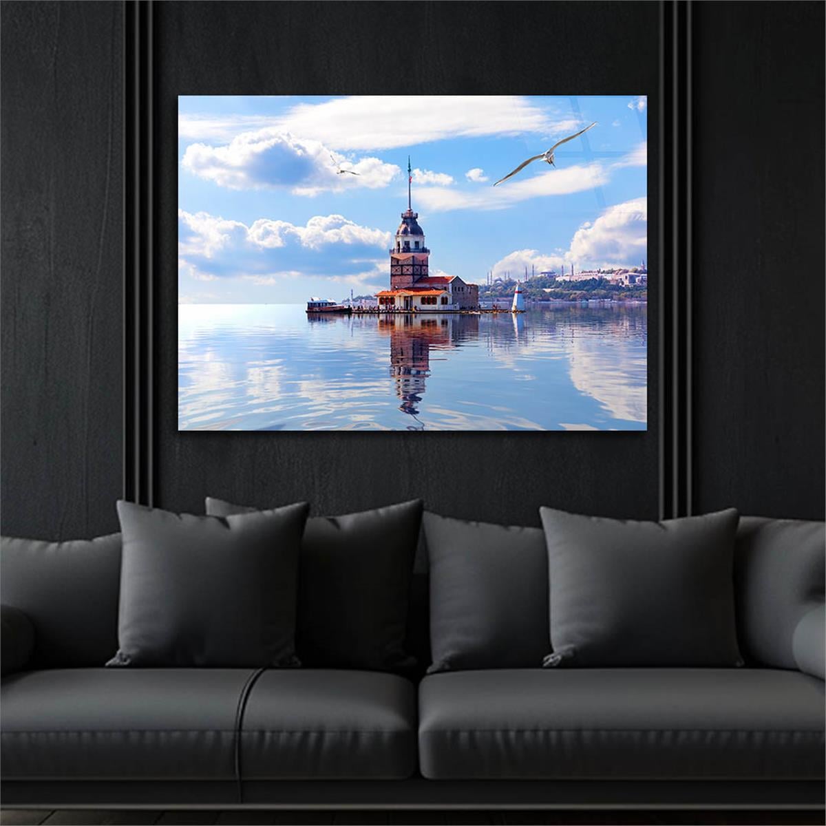 Yatay DoğaTemalı Cam Tablo 335