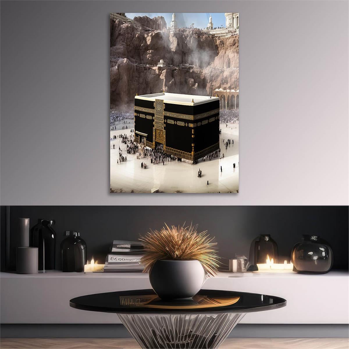 Dikey Dini Temalı Cam Tablo 271