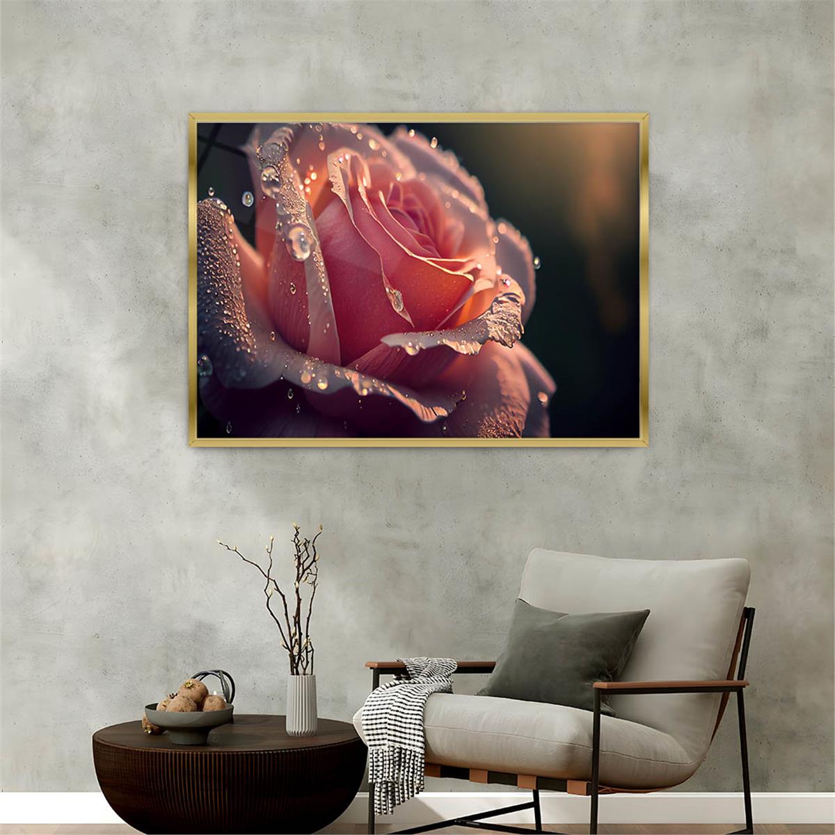 Alüminyum Çerçeveli Doğa Temalı Cam Tablo 051