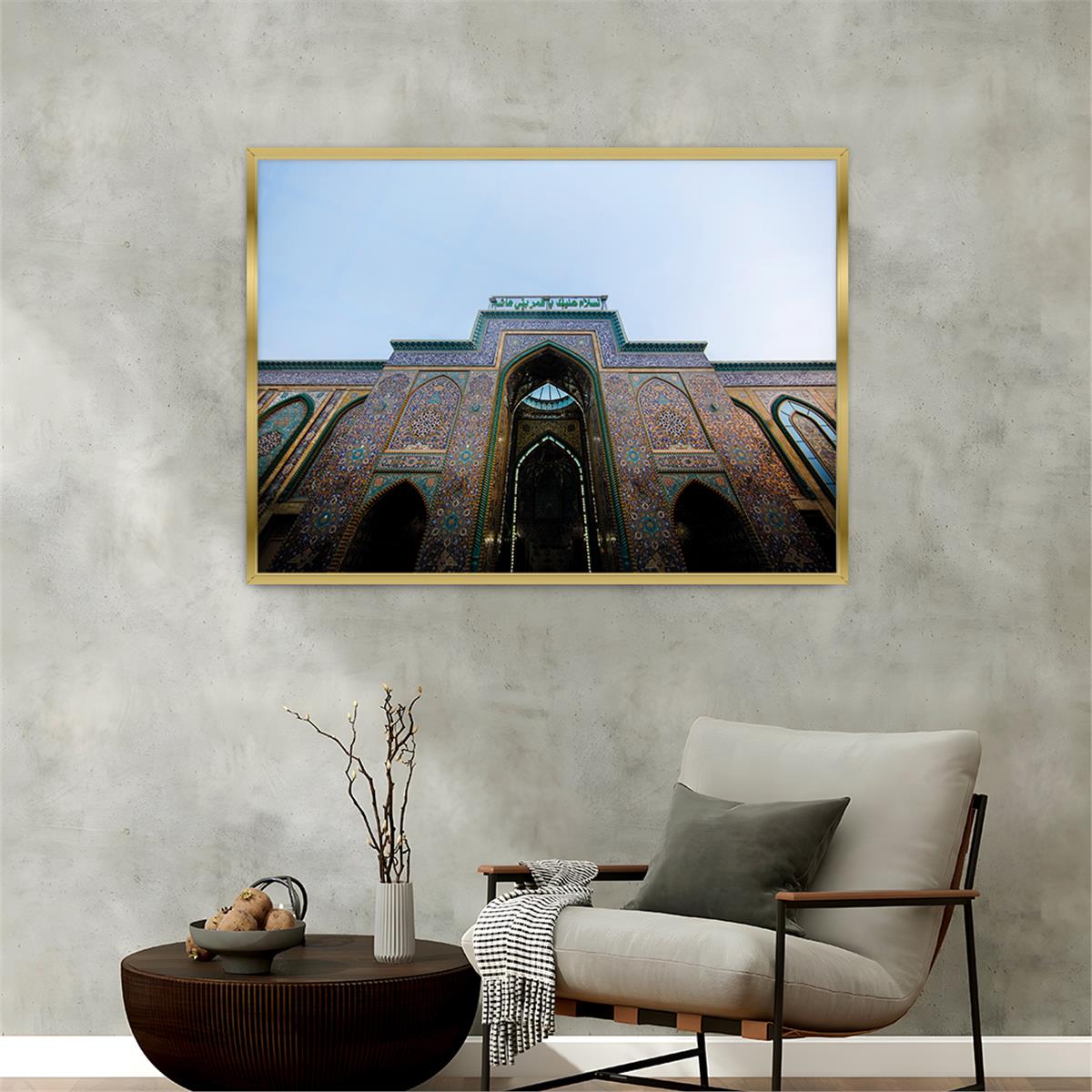 Aluminum-Framed Religious-Themed Tempered Glass Wall Art 043