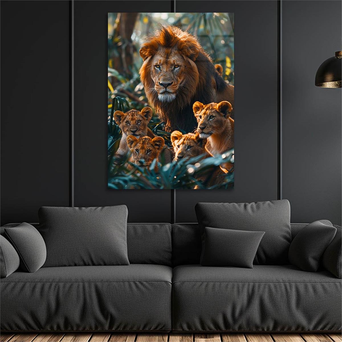 Dikey Doğa Temalı Cam Tablo 369