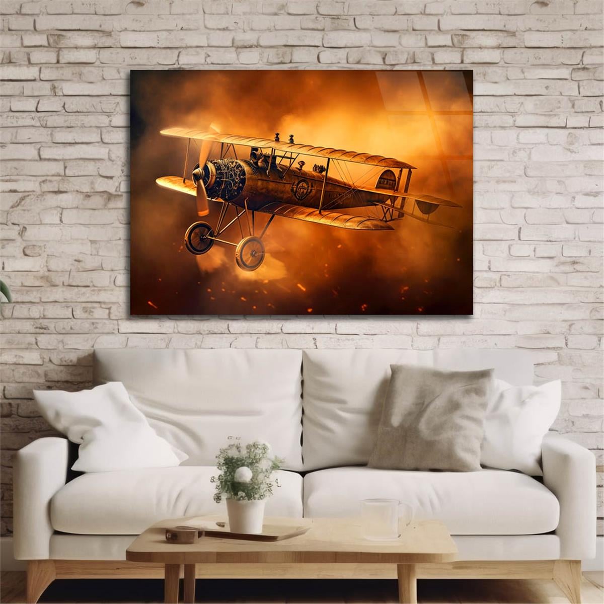 Yatay DoğaTemalı Cam Tablo 383