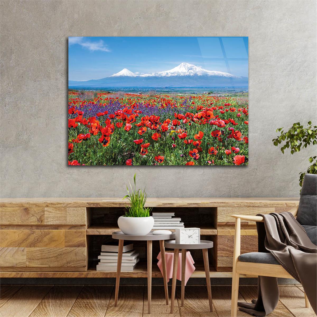 Tempered Glasss Wall Arts Natured-Themed