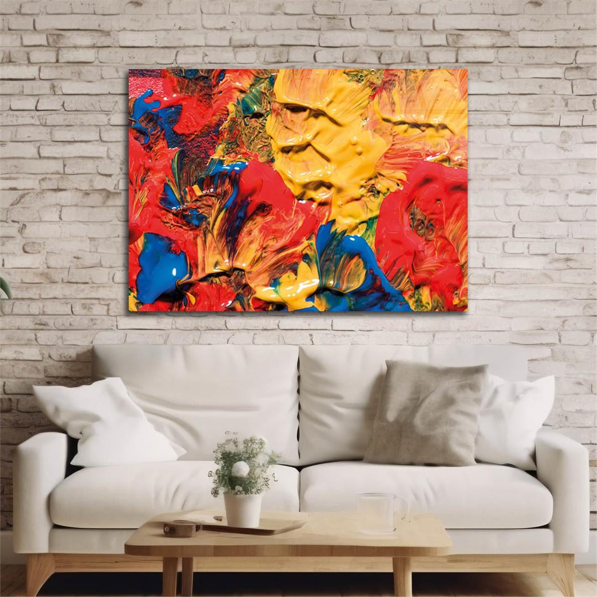 Horizontal Art-Themed Tempered Glass Wall Art 354