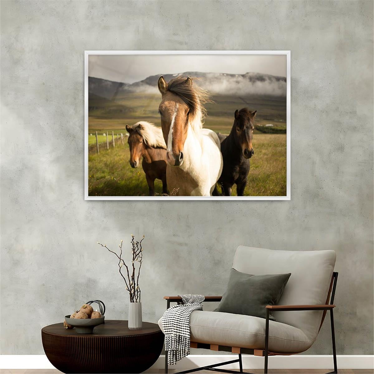 Aluminum-Framed Natured-Themed Tempered Glass Wall Art 143