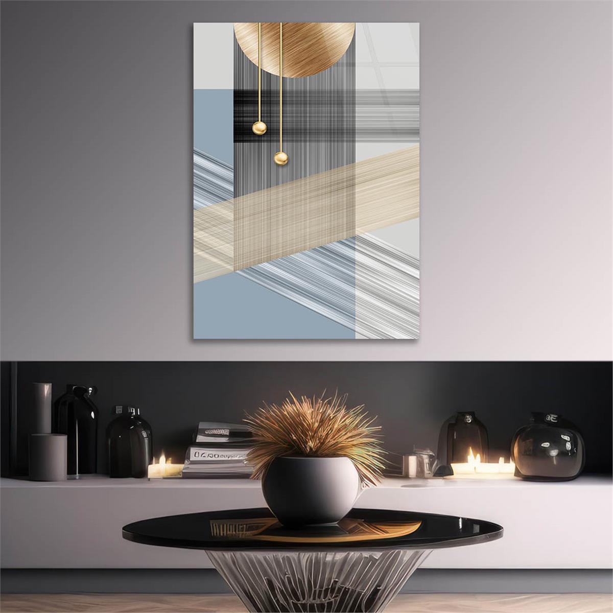 Vertical Tempered Glasss Wall Arts Art-Themed 295