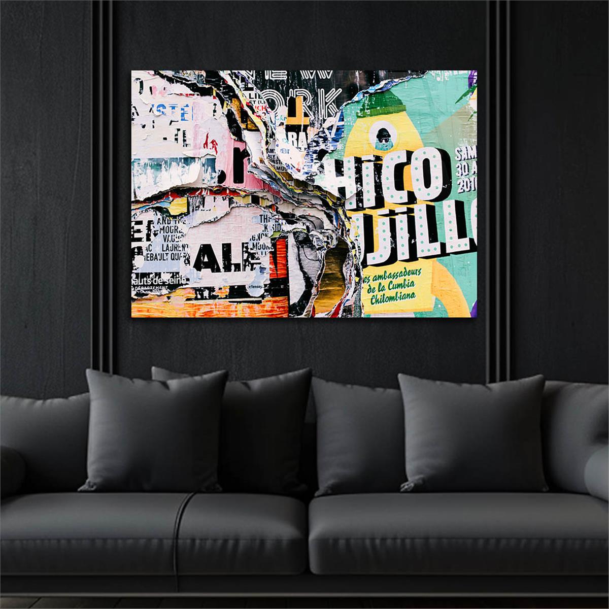 Horizontal Art-Themed Tempered Glass Wall Art 413