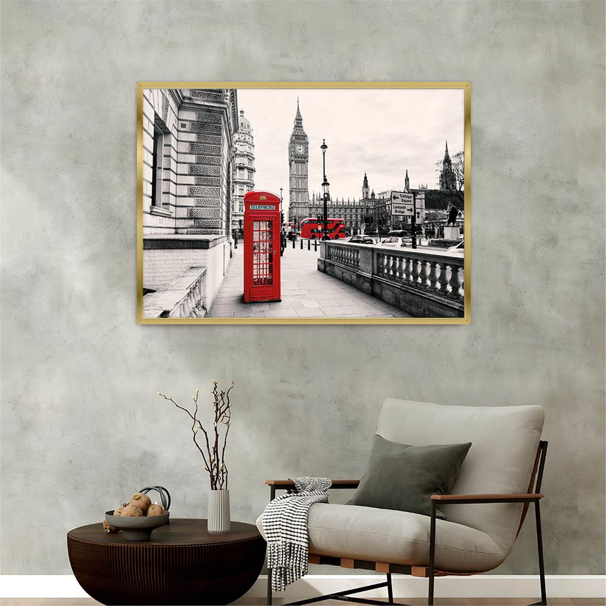 Aluminum-Framed Art-Themed Tempered Glass Wall Art 144