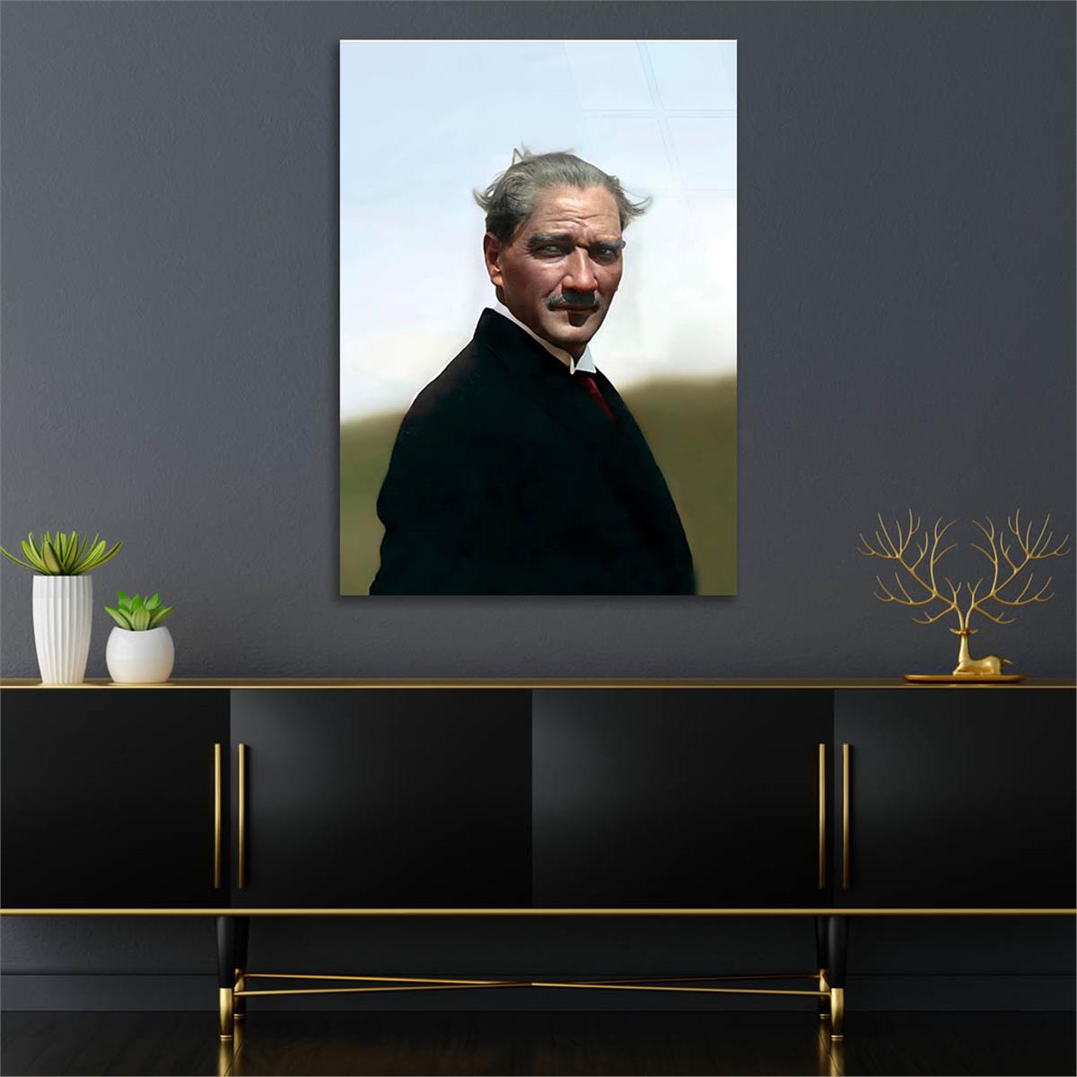 MUSTAFA KEMAL ATATÜRK Tempered Glasss Wall Art