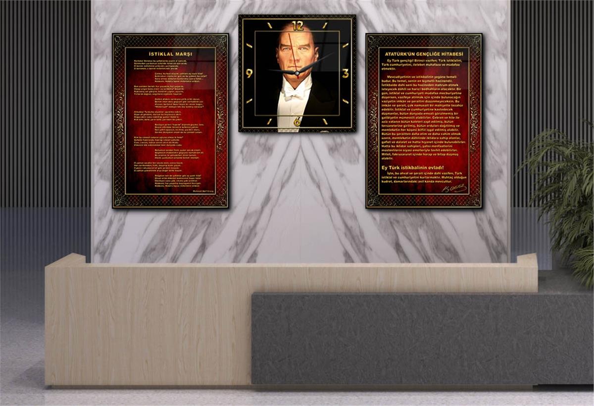 Vatan Temalı Saatli Set 057