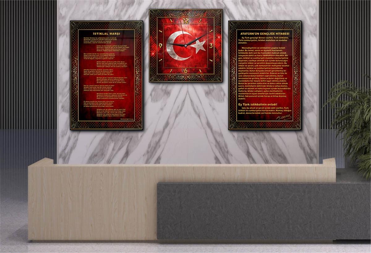 Vatan Temalı Saatli Set 060