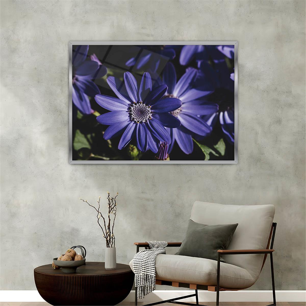 Aluminum-Framed Art-Themed Tempered Glass Wall Art 058