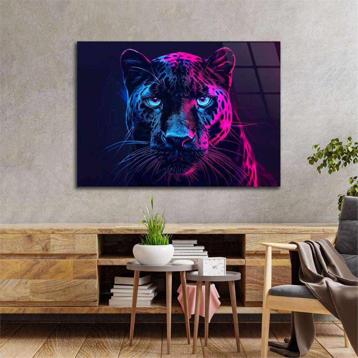 Yatay Doğa Temalı Cam Tablo 573