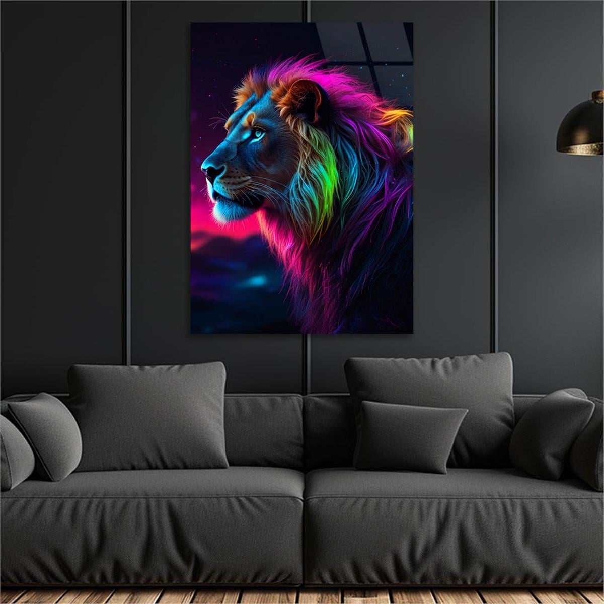 Dikey Doğa Temalı Cam Tablo 302