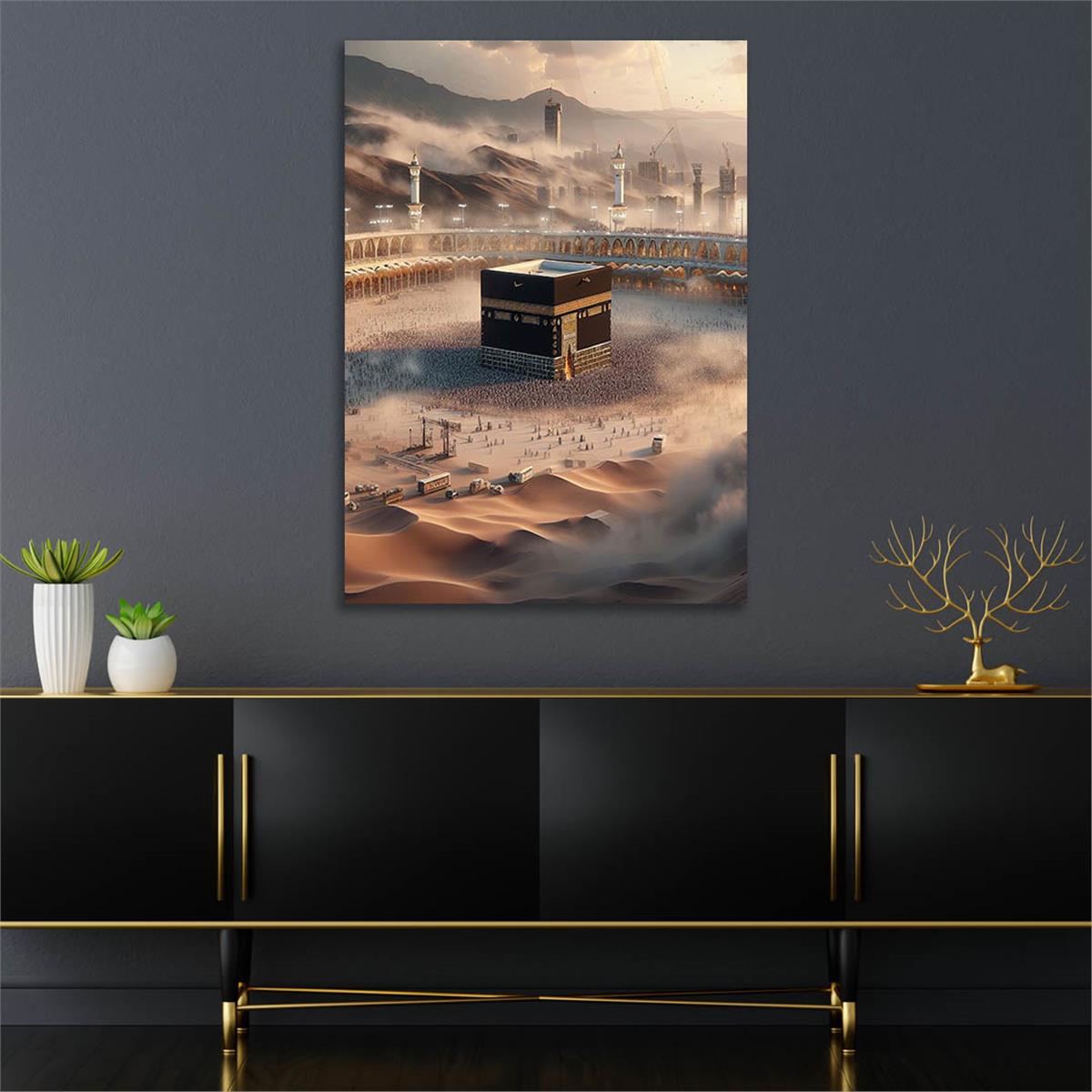 Dikey Dini Temalı Cam Tablo 270