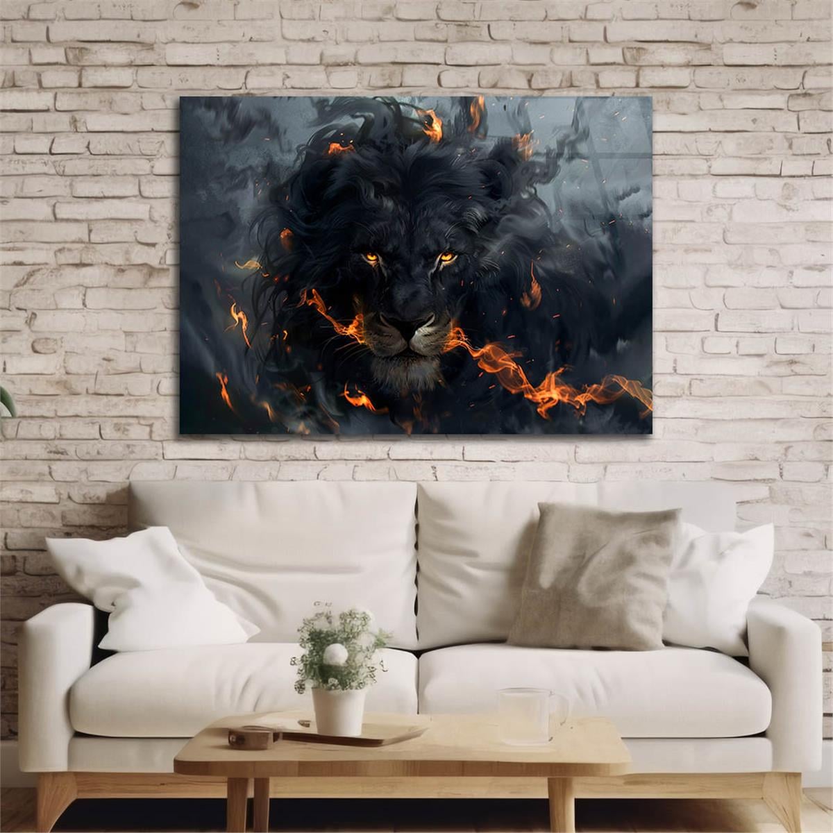 Yatay Doğa Temalı Cam Tablo 527