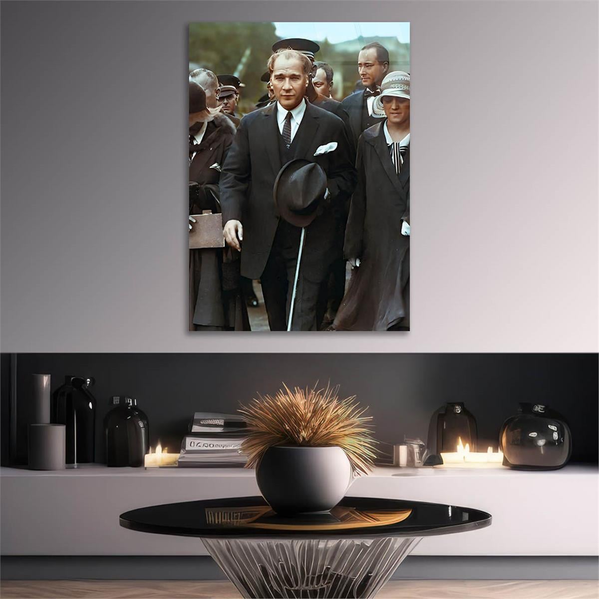 Dikey VatanTemalı Cam Tablo 273