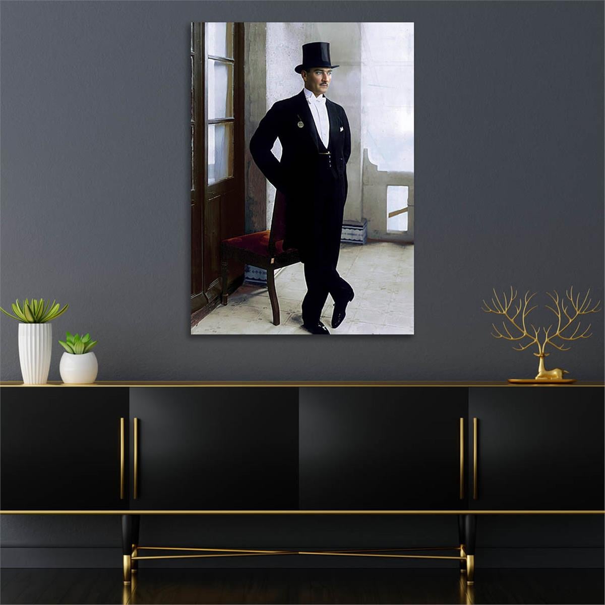 MUSTAFA KEMAL ATATÜRK Tempered Glasss Wall Art