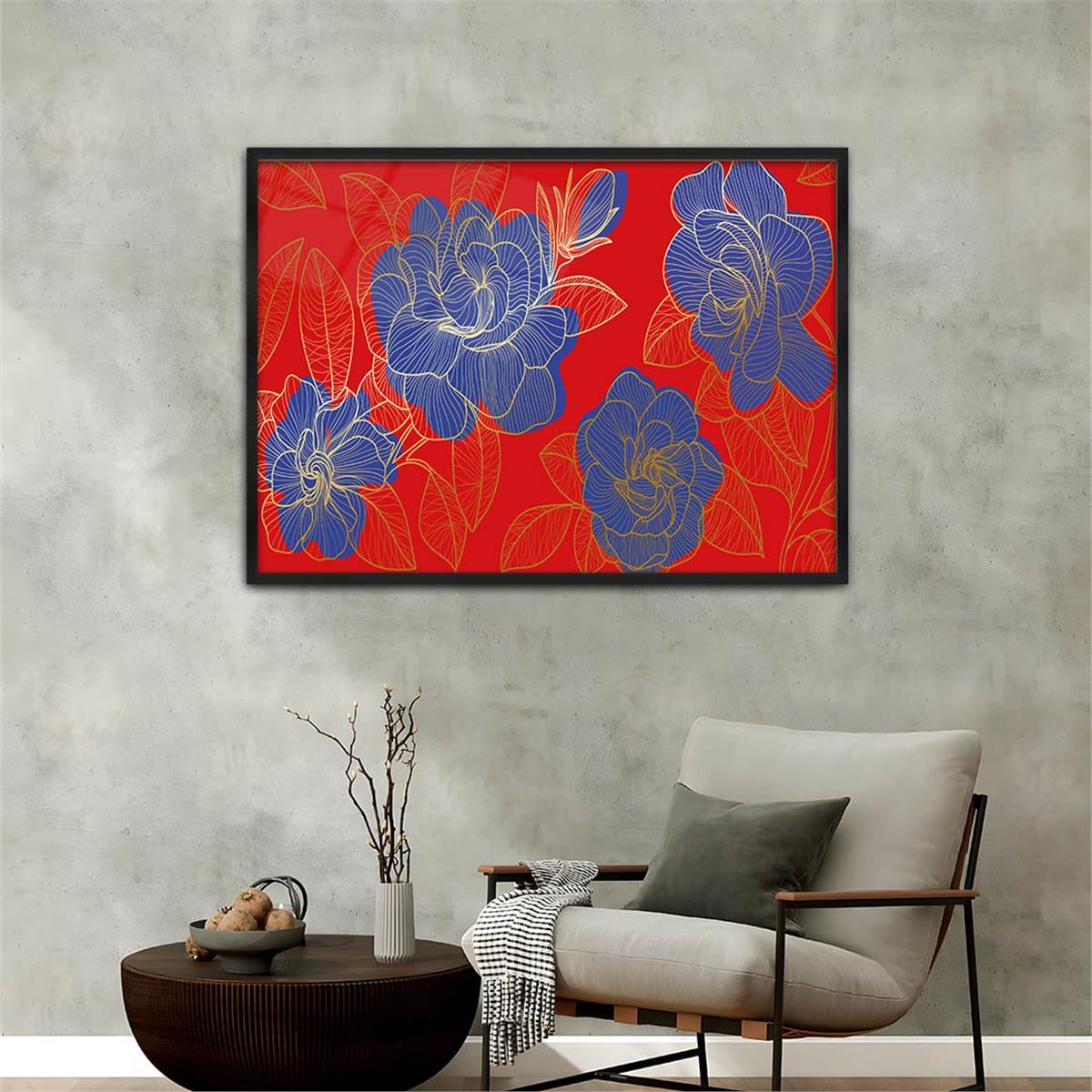 Alüminyum Çerçeveli Sanat Temalı Cam Tablo 182