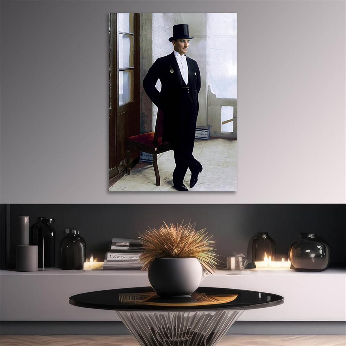 MUSTAFA KEMAL ATATÜRK Tempered Glasss Wall Art