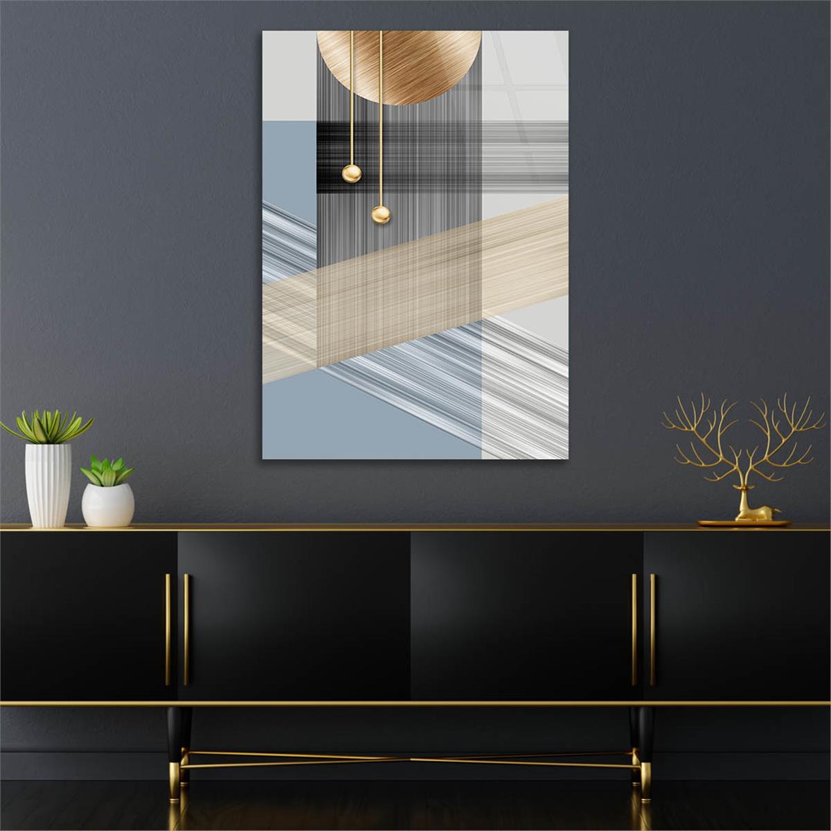 Vertical Tempered Glasss Wall Arts Art-Themed 295