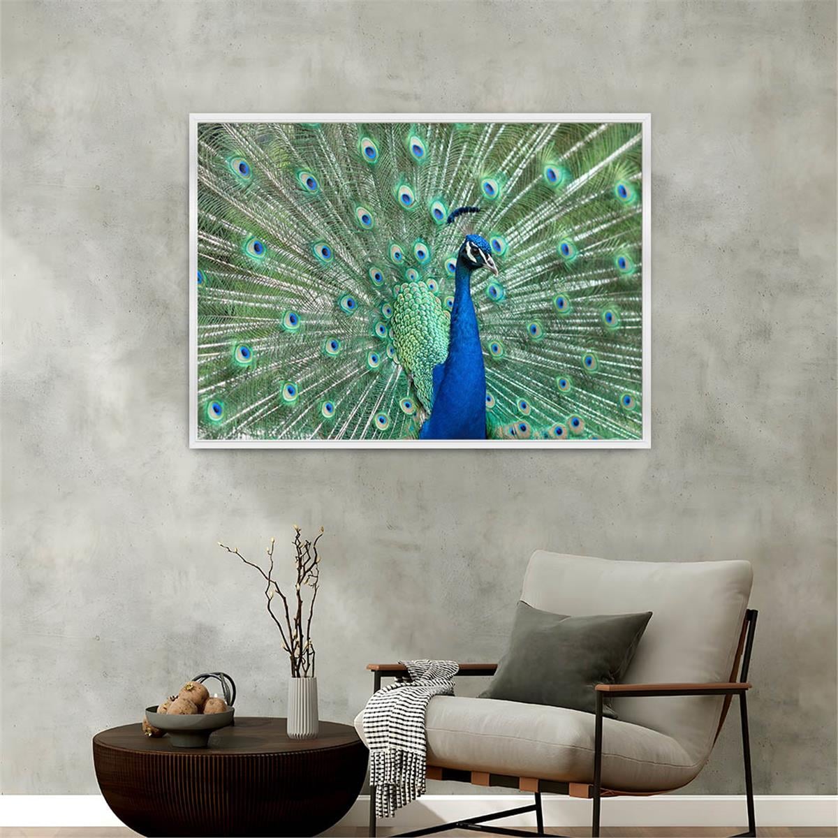 Aluminum-Framed Natured-Themed Tempered Glass Wall Art 079
