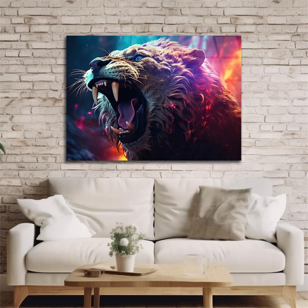 Yatay Doğa Temalı Cam Tablo 502