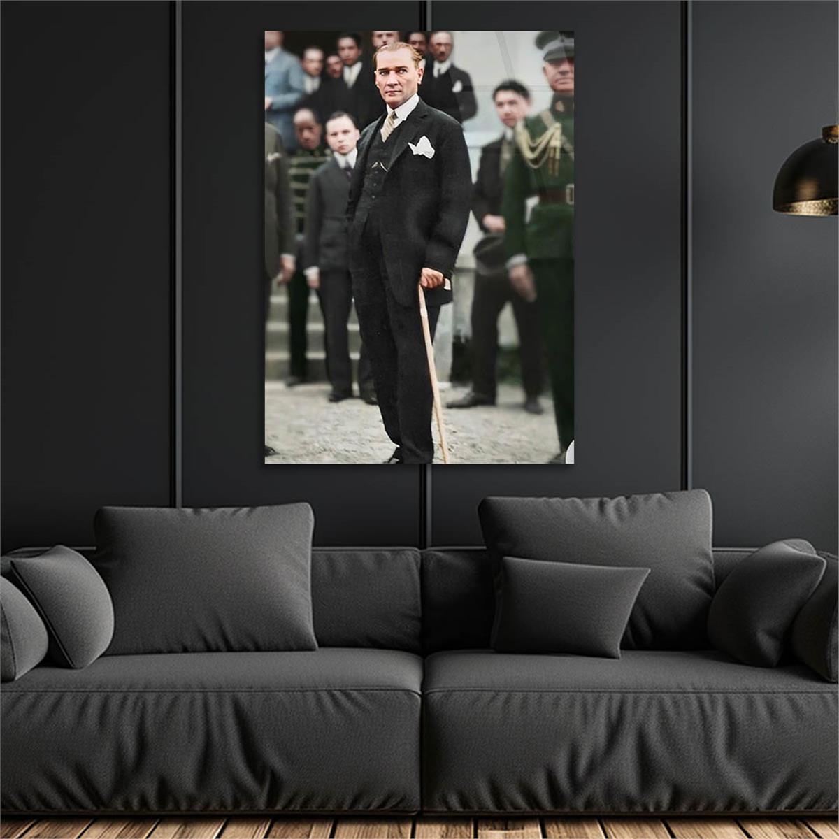 Dikey VatanTemalı Cam Tablo 218