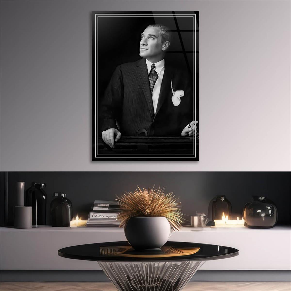 Dikey VatanTemalı Cam Tablo 252