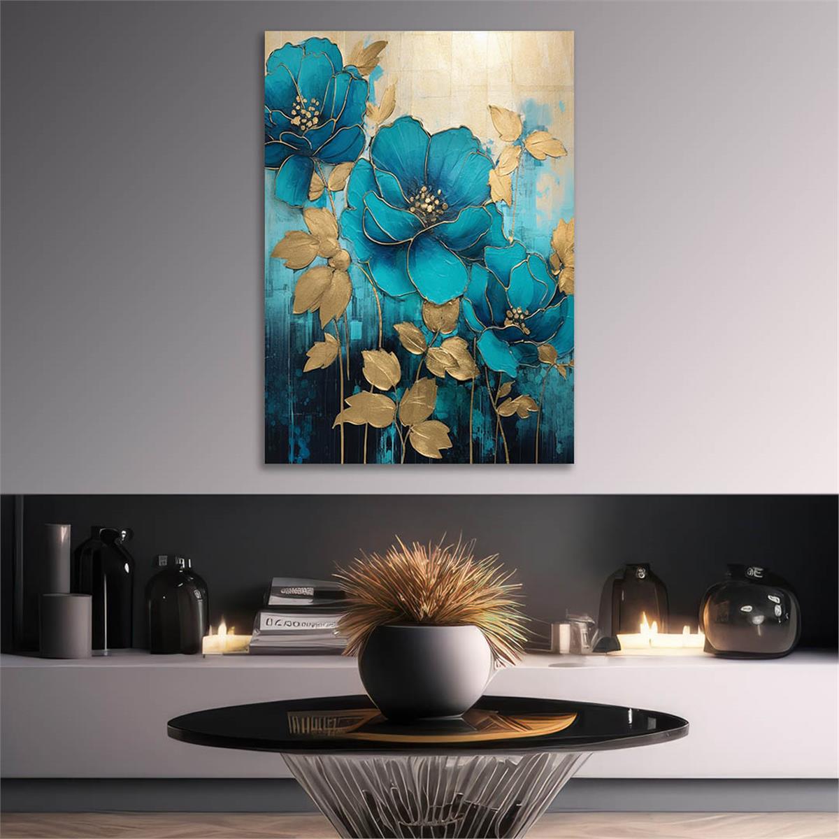 Vertical Tempered Glasss Wall Arts Art-Themed 316