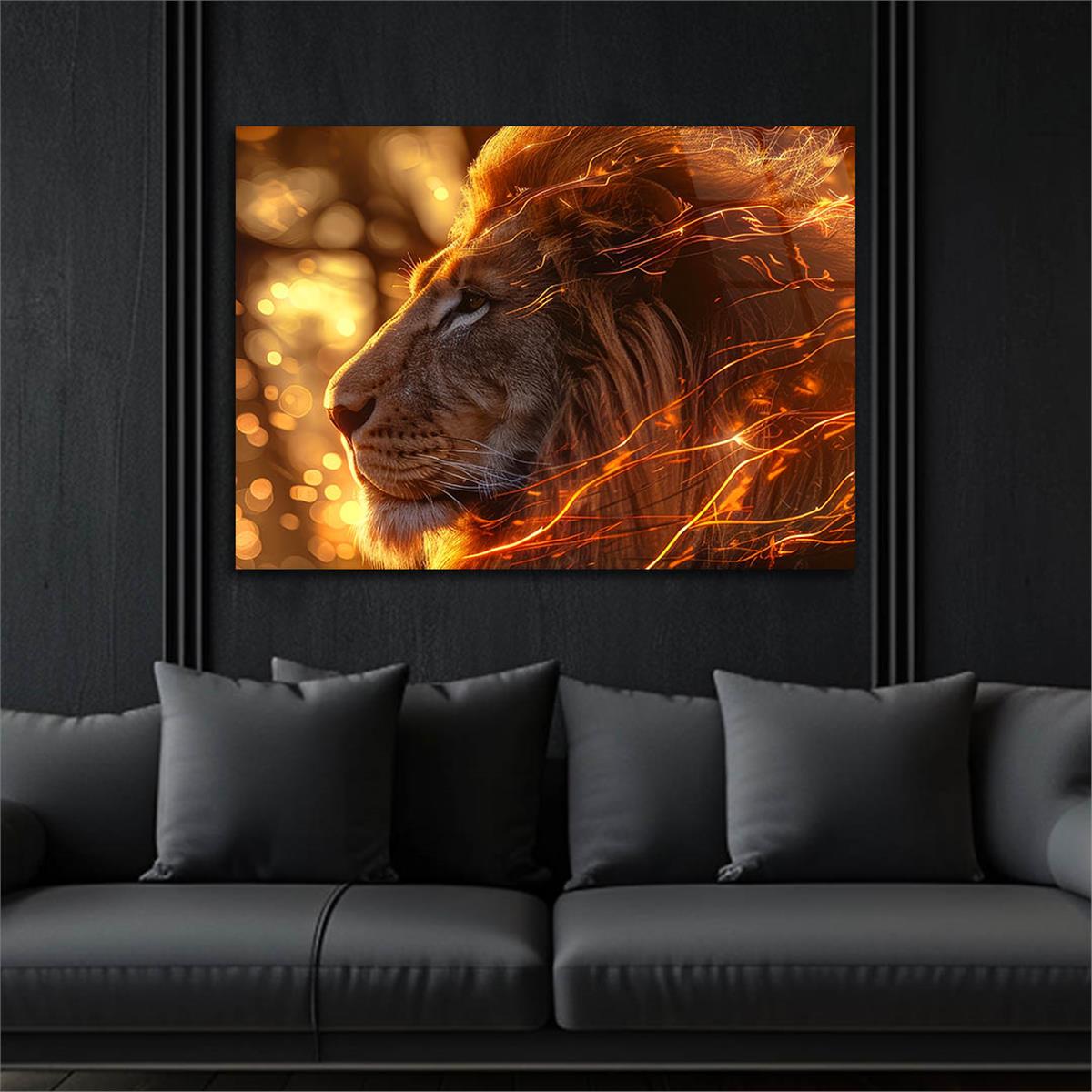 Yatay Doğa Temalı Cam Tablo 454