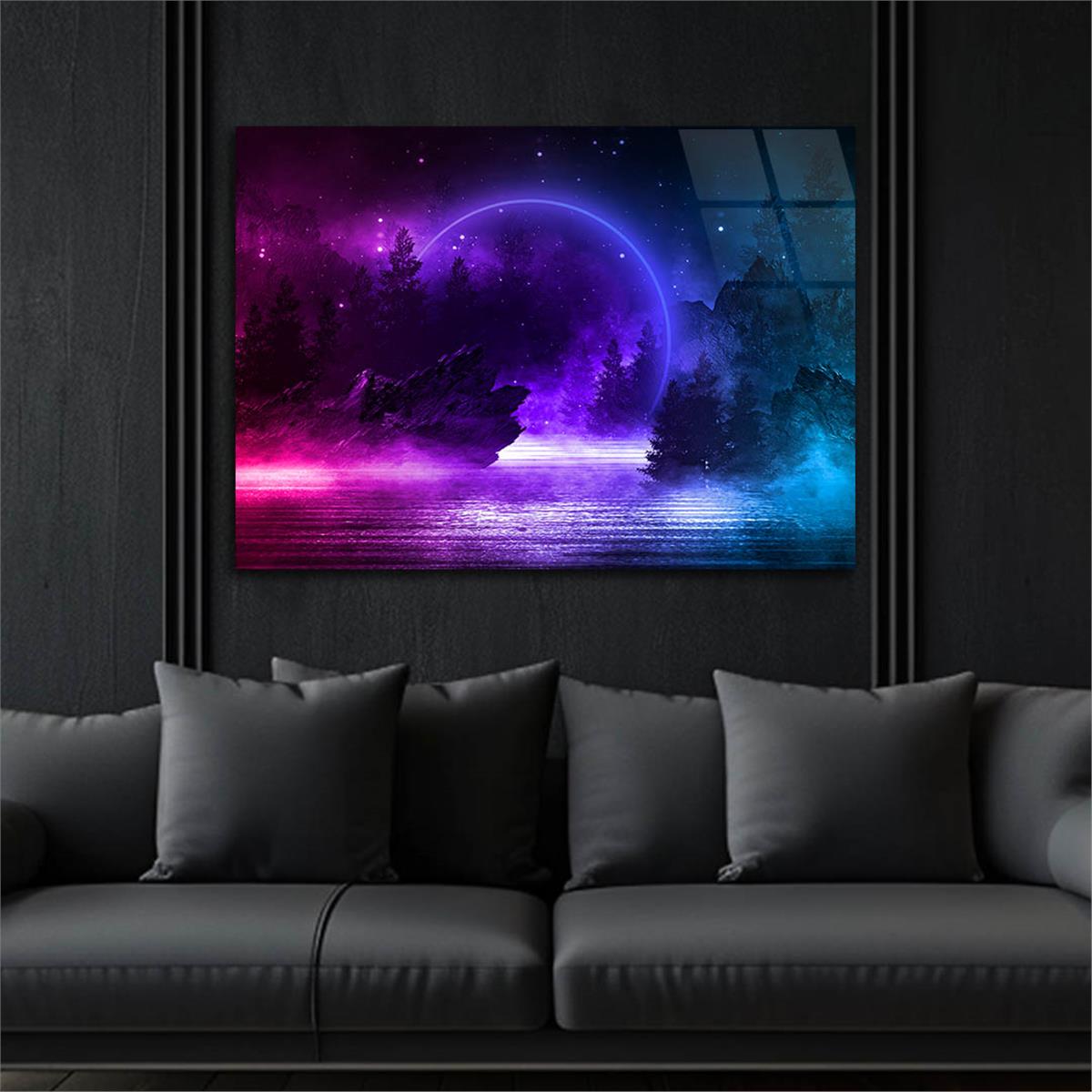 Horizontal Art-Themed Tempered Glass Wall Art 366