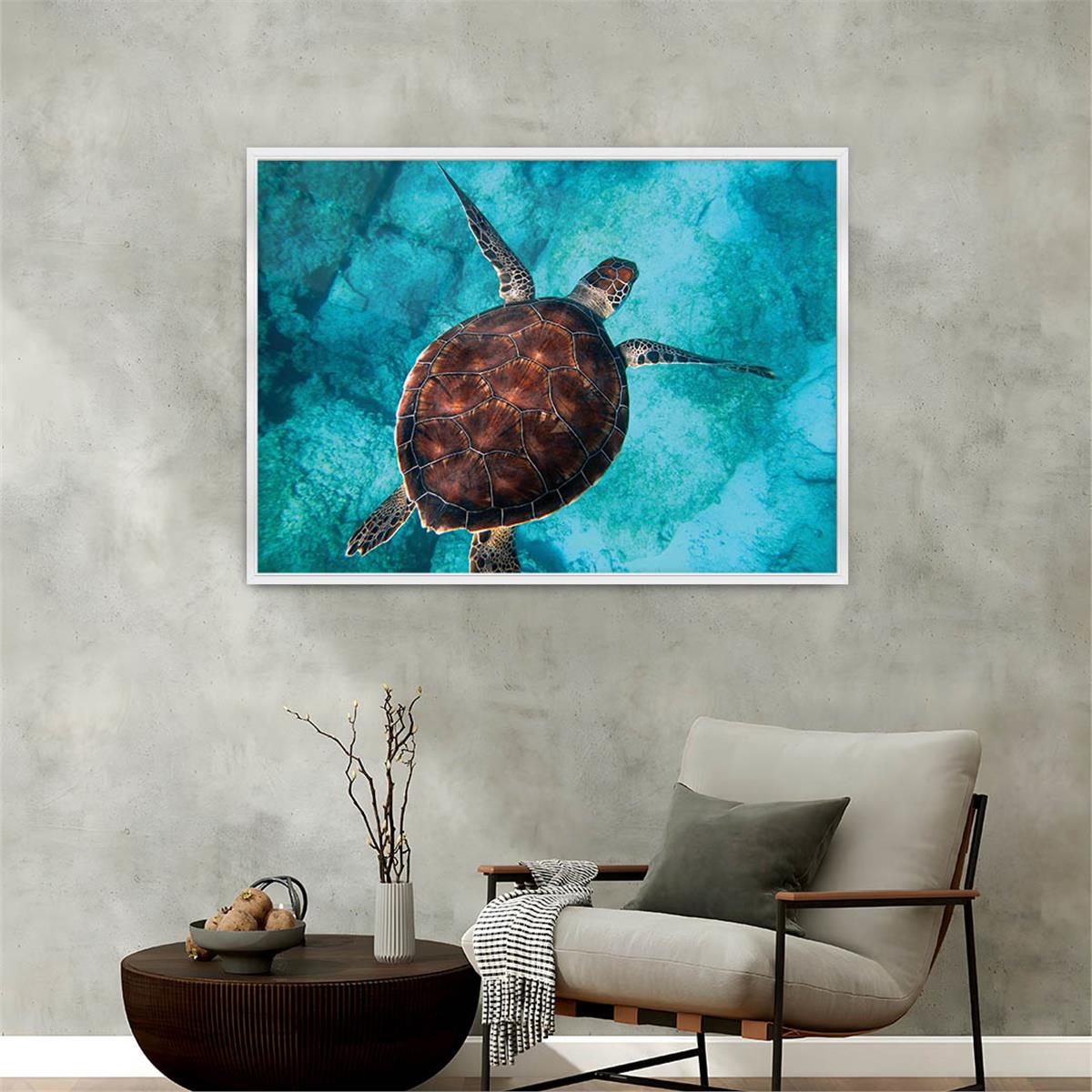 Aluminum-Framed Art-Themed Tempered Glass Wall Art 002