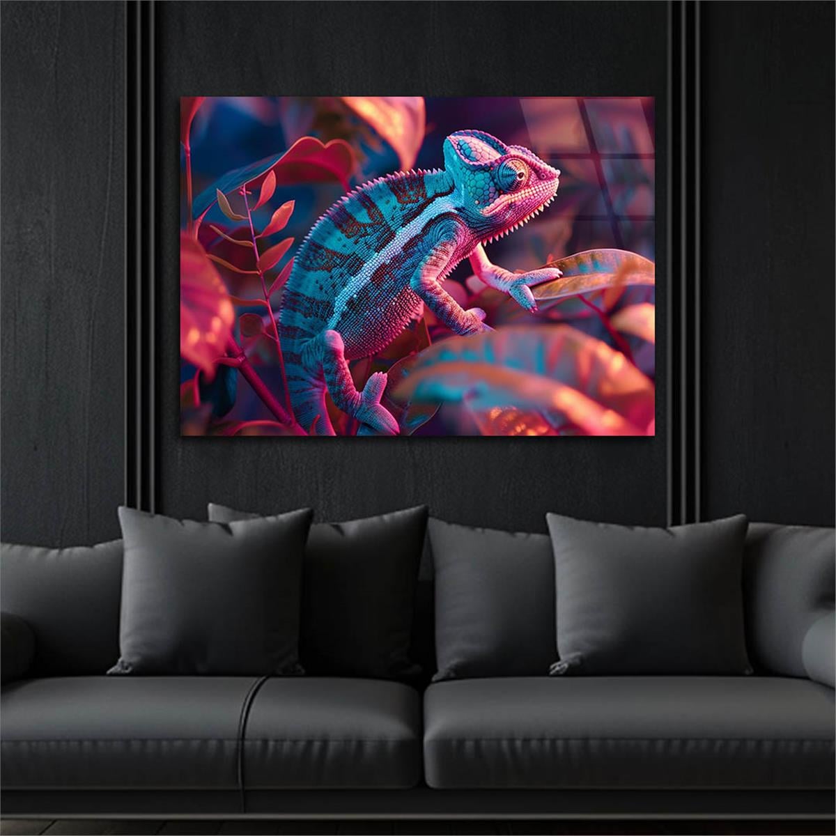 Yatay Doğa Temalı Cam Tablo 550