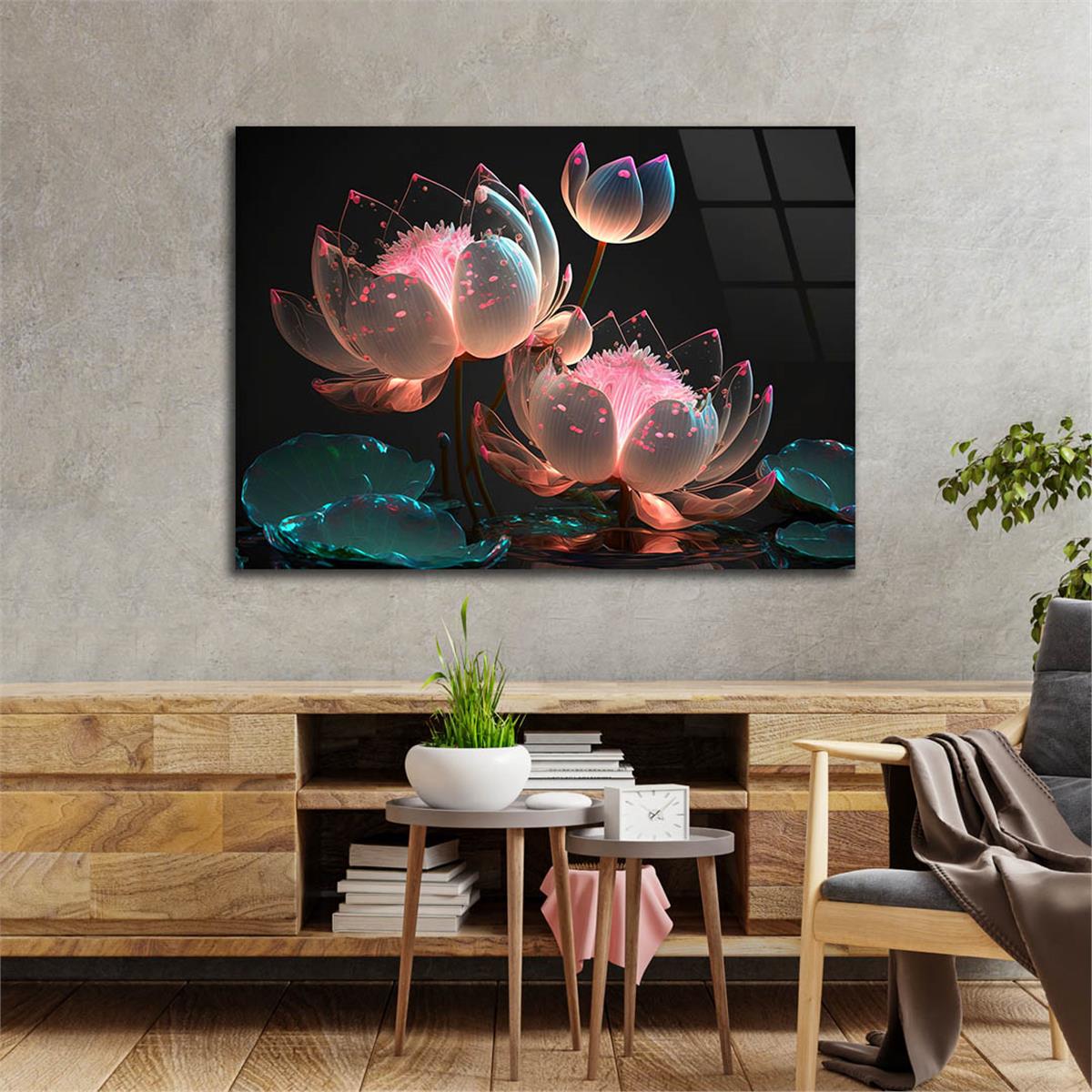 Horizontal Art-Themed Tempered Glass Wall Art 453