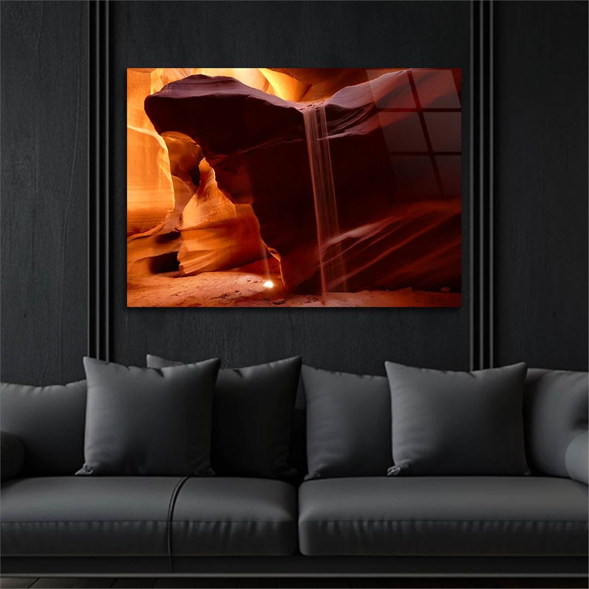 Yatay DoğaTemalı Cam Tablo 375