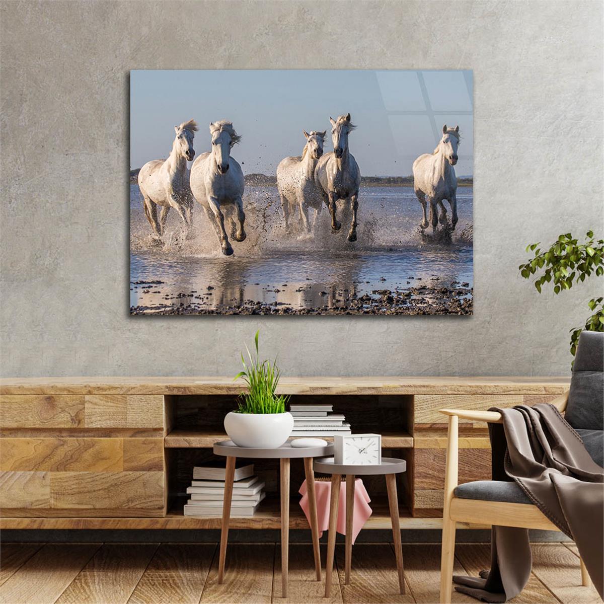 Horizontal Natured-Themed Tempered Glass Wall Art 263