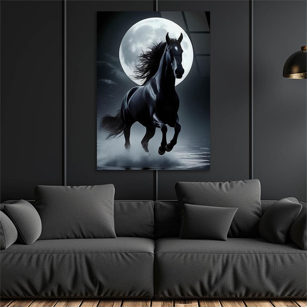 Dikey Doğa Temalı Cam Tablo 384