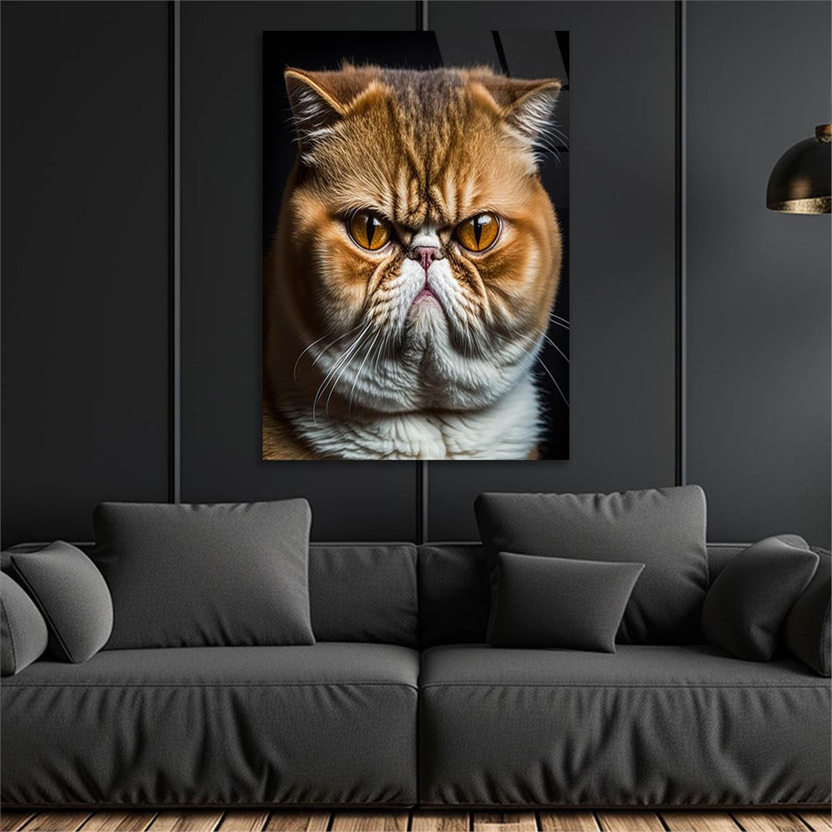 Dikey Doğa Temalı Cam Tablo 276