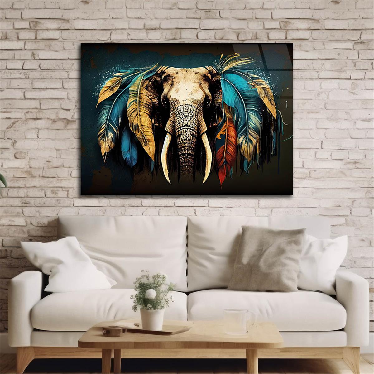 Horizontal Natured-Themed Tempered Glass Wall Art 261