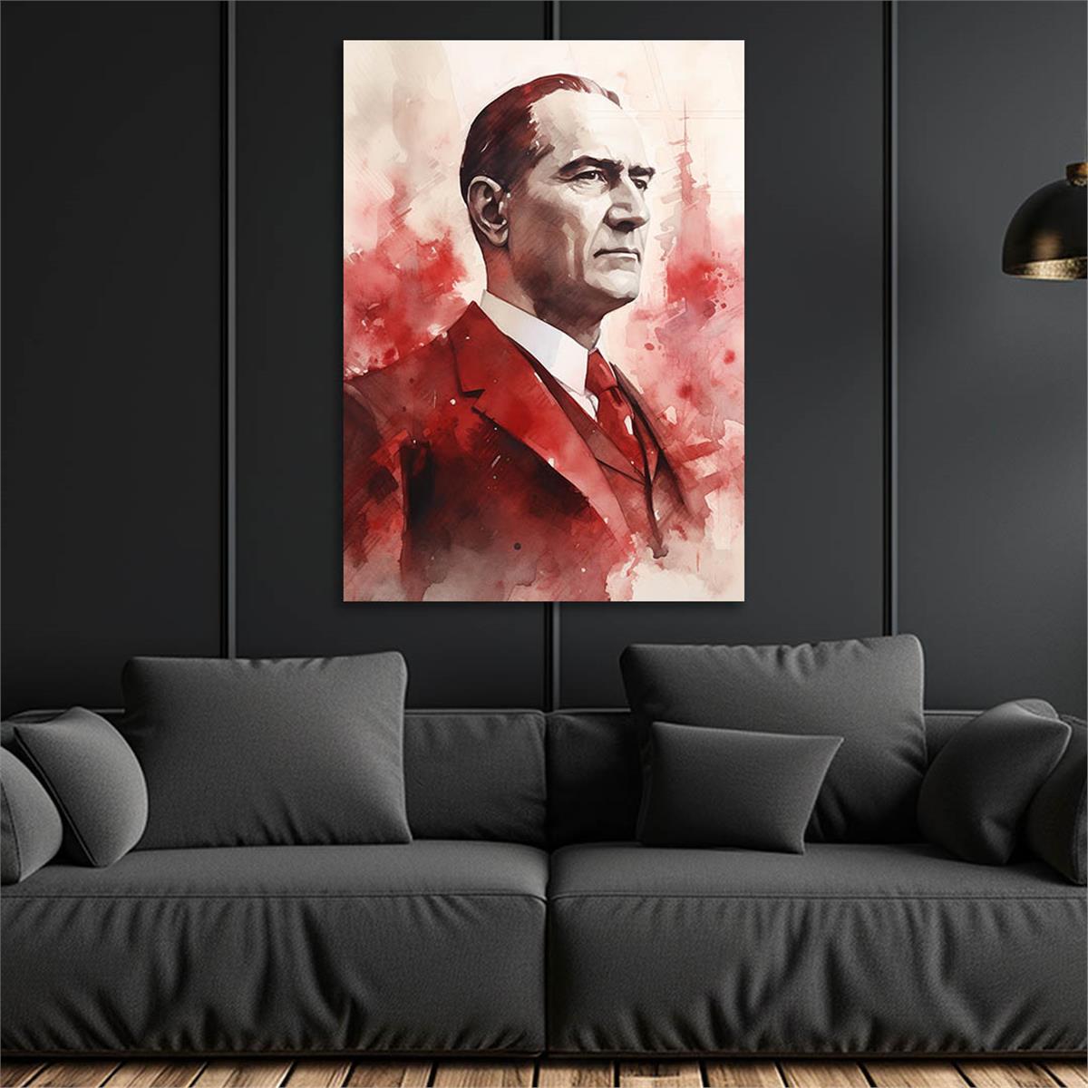 Dikey VatanTemalı Cam Tablo 165